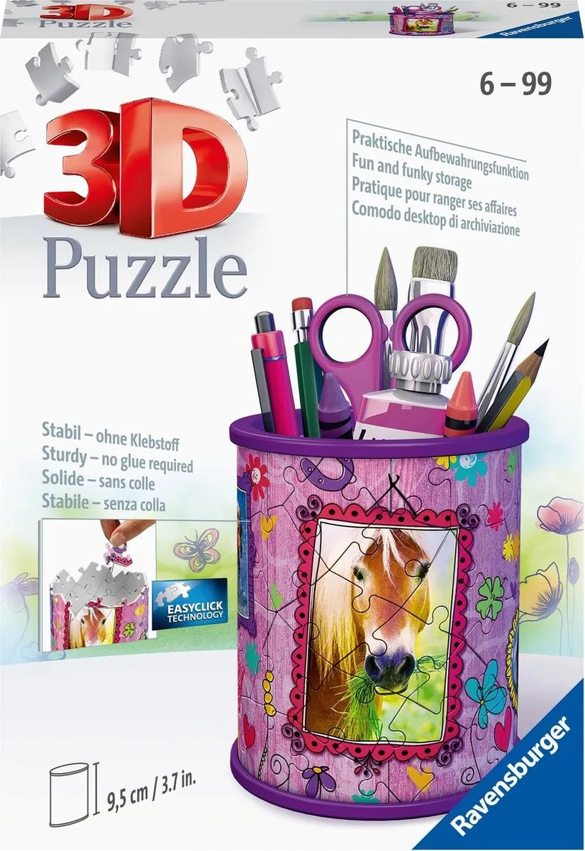 Ravensburger Pennenbak Paarden 3D Puzzel 54 Stuks