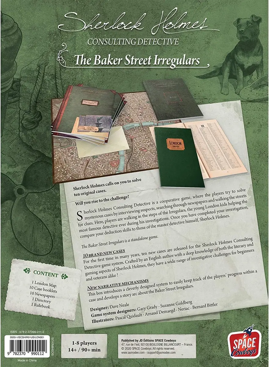 Space Cowboys Sherlock Holmes Consulting Detective Baker Street Irregulars