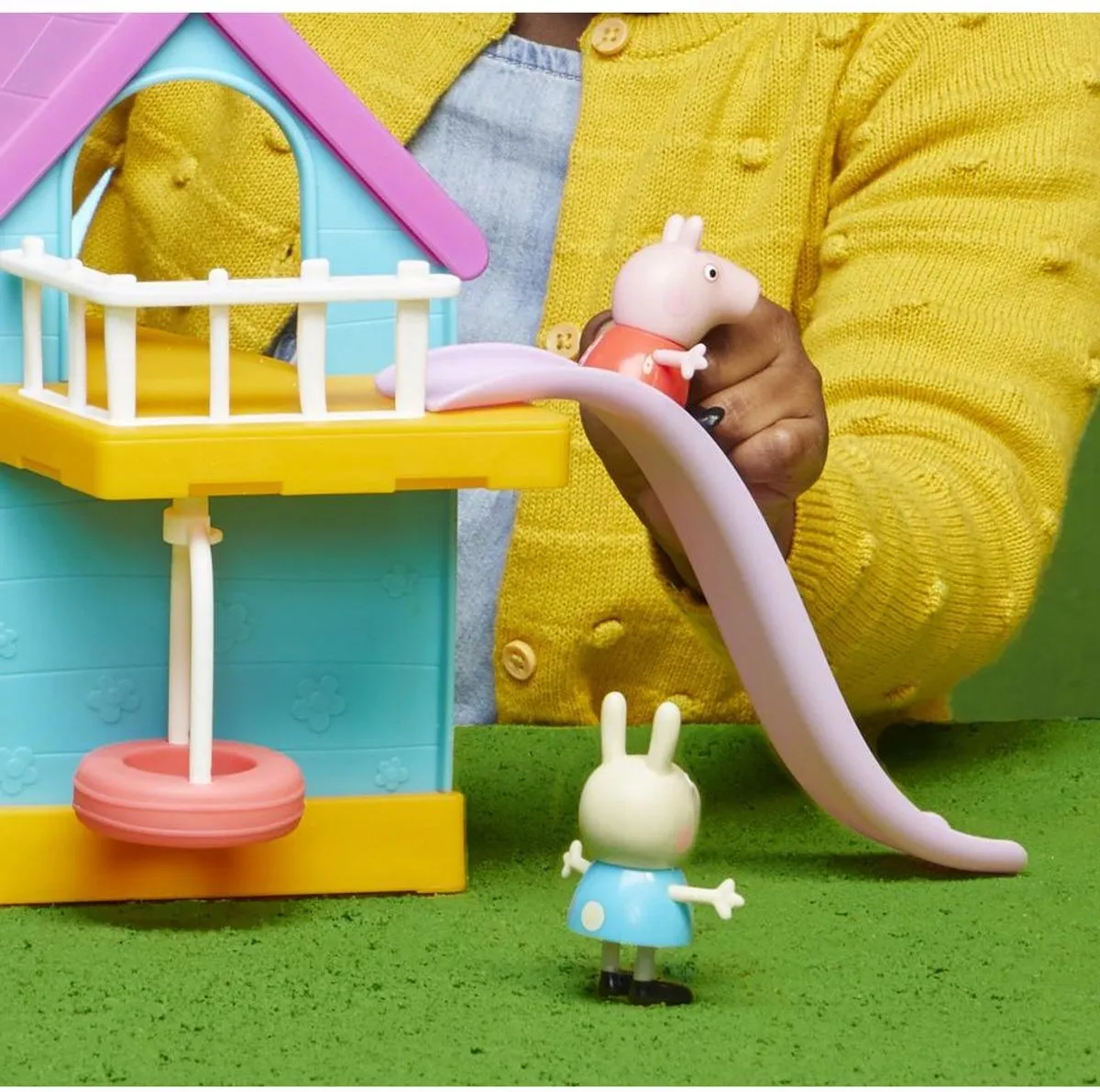 Hasbro Peppa Pig Kinder Club Huis Speelset - 11-delig - Meerkleurig