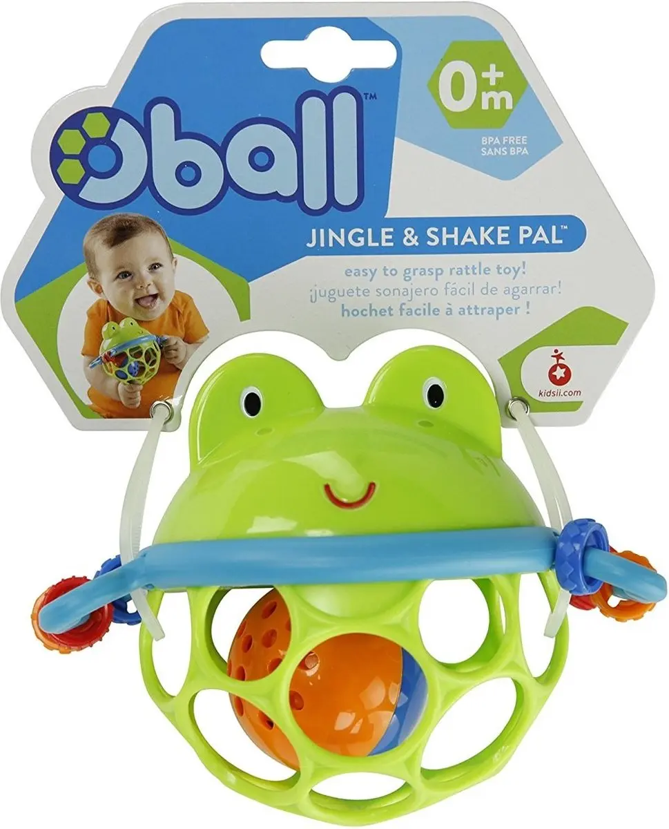 Oball Baby Rammelaar Jingle & Shake - Groen - 6 Stuks