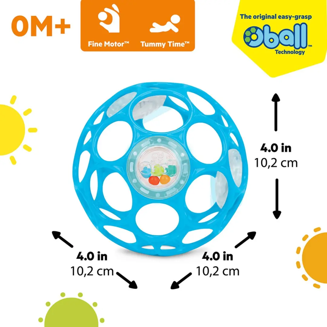 Oball Baby Rammelaar - Blauw