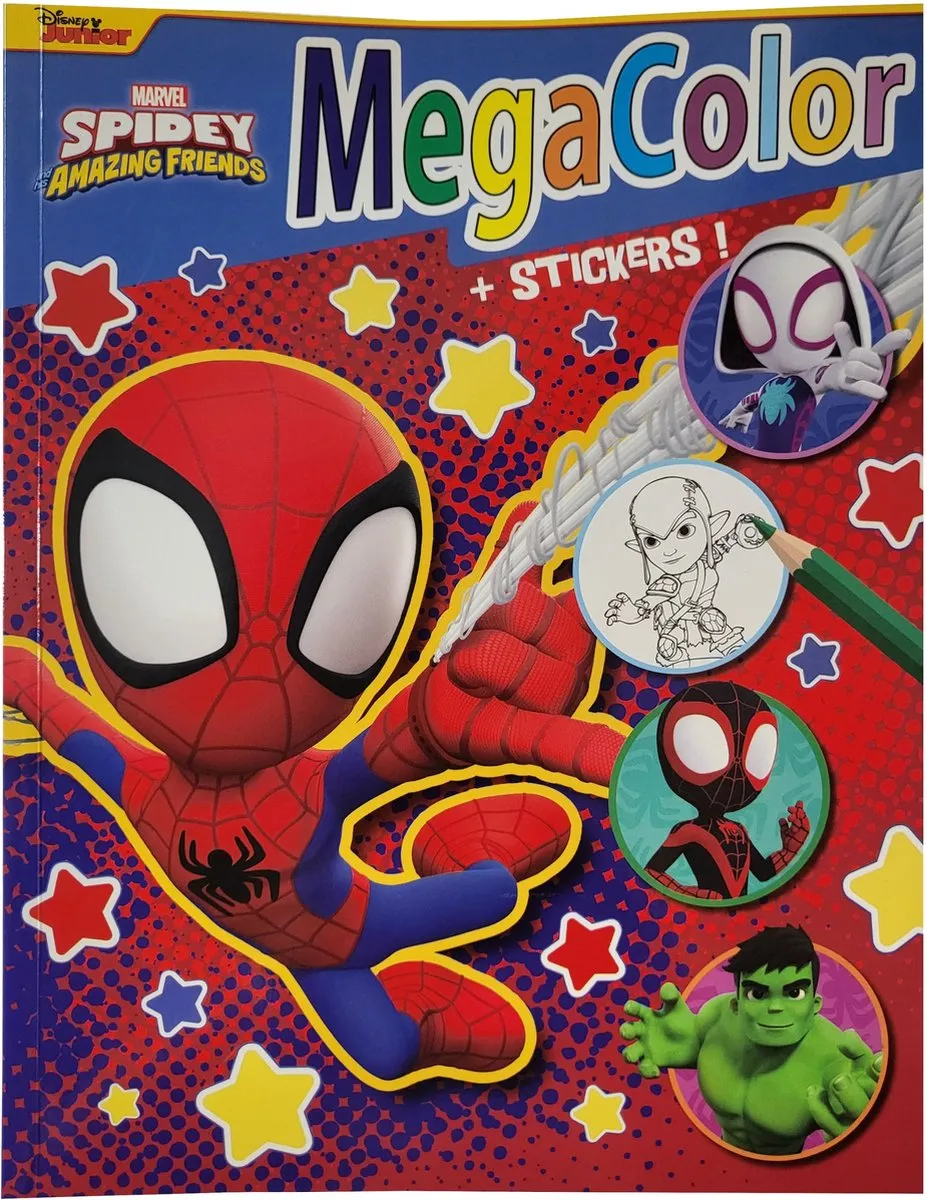 Disney Marvel Spidey and his amazing friends Kleurboek Stickers