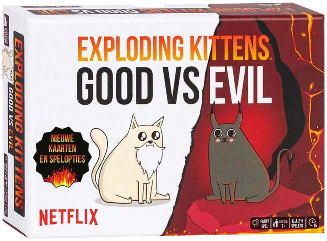 Exploding Kittens Good vs. Evil Nederlandstalig Kaartspel