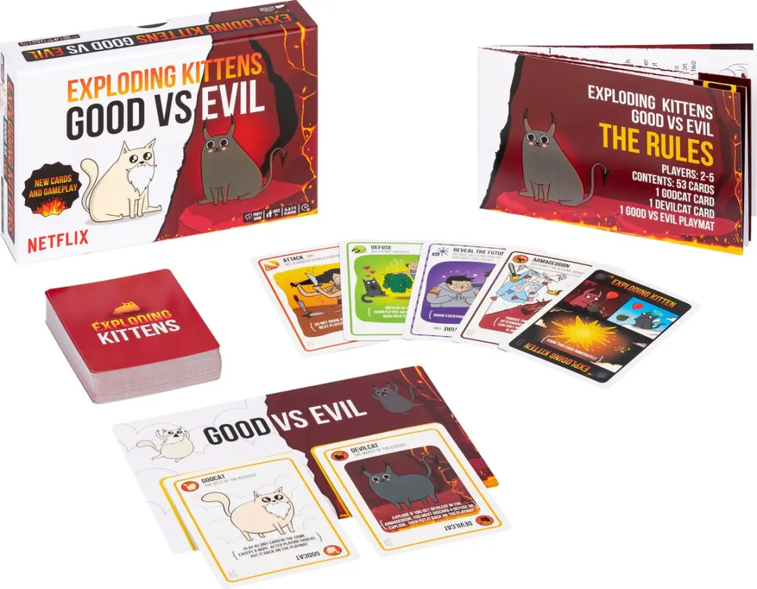 Exploding Kittens Good vs. Evil Nederlandstalig Kaartspel - 5 Spelers