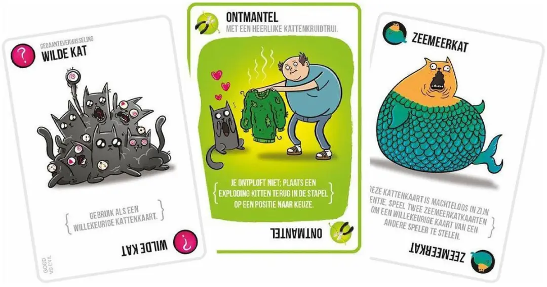 Exploding Kittens Good vs. Evil Nederlandstalig Kaartspel - 5 Spelers