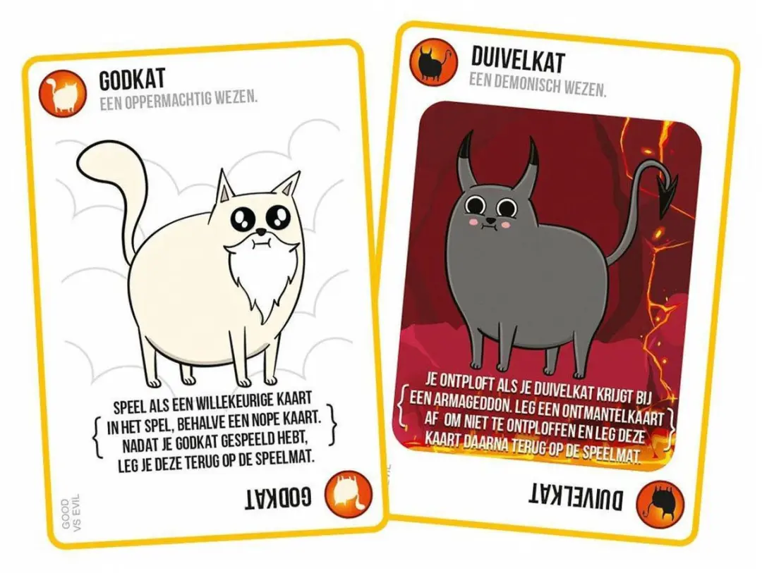 Exploding Kittens Good vs. Evil Nederlandstalig Kaartspel - 5 Spelers