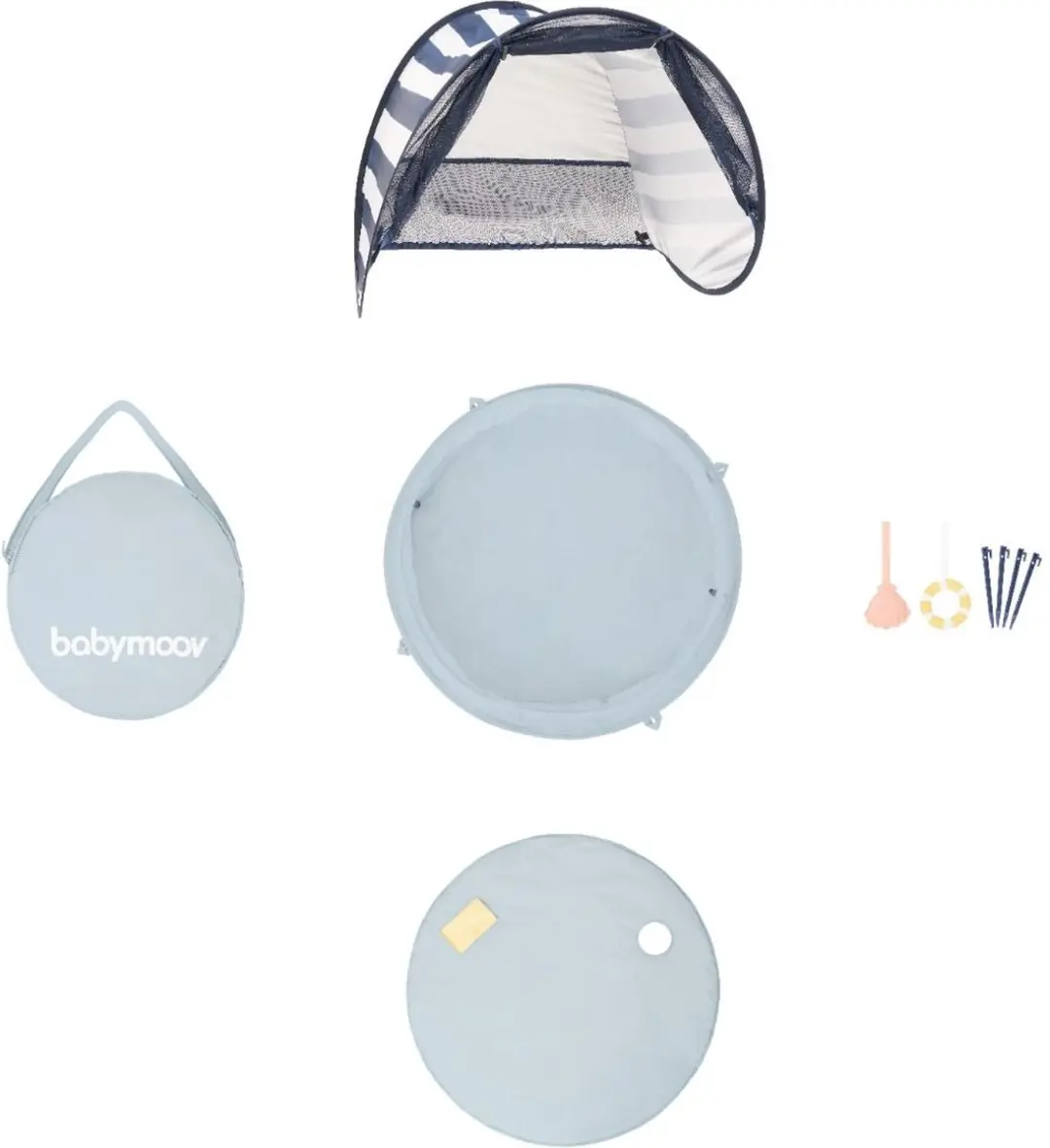 Babymoov Aquani Mariniere Zwembad 3-in-1 - 75 l - Blauw - afbeelding 2 van 6