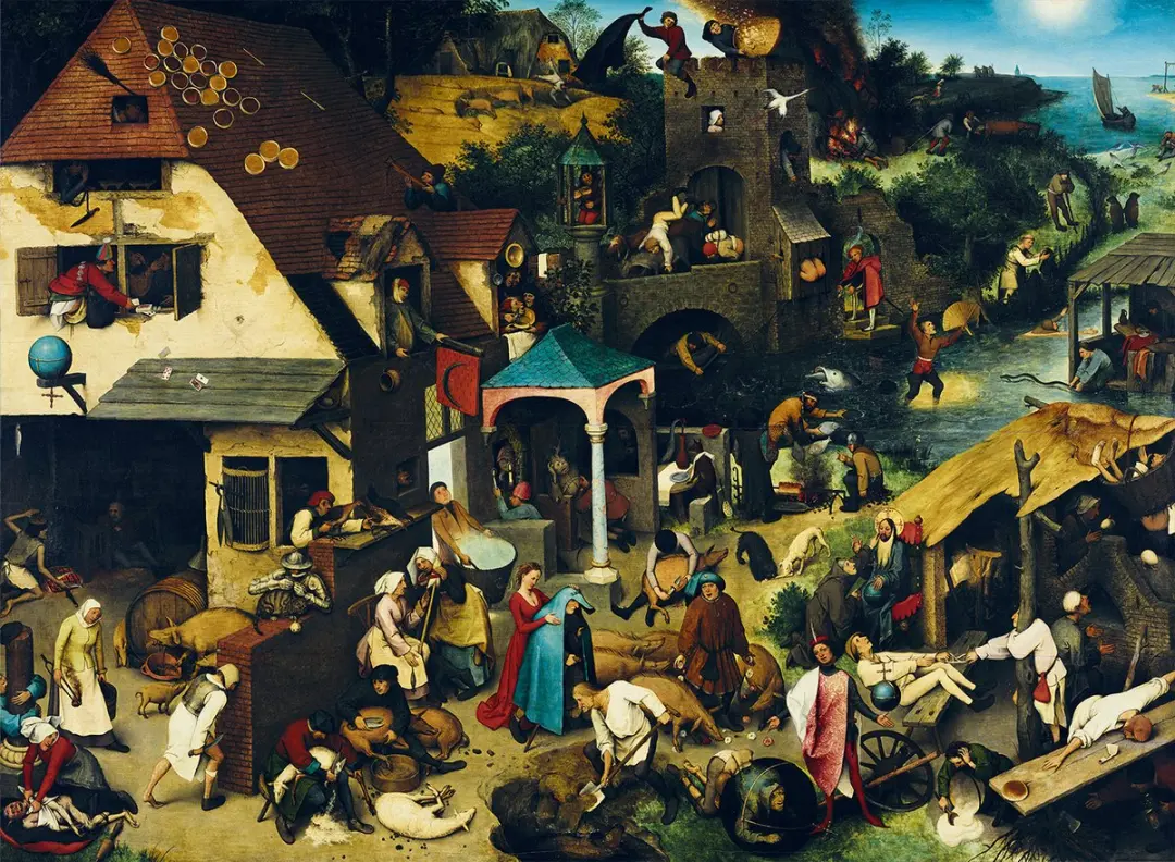 Bluebird Puzzle kunst puzzel Pieter Bruegel Nederlandse Spreekwoorden 3000 stukj