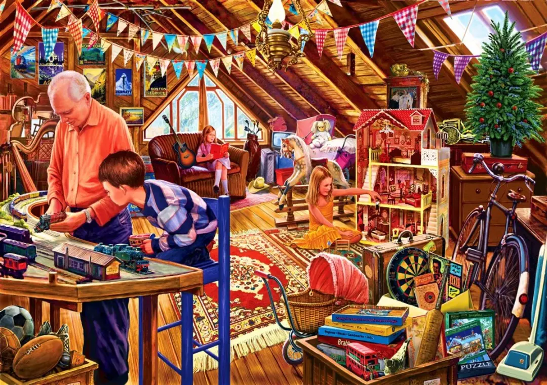 Bluebird Puzzle legpuzzel Attic Playtime