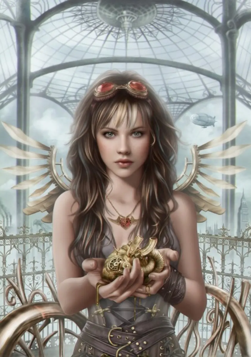 Grafika puzzel Steam Heart