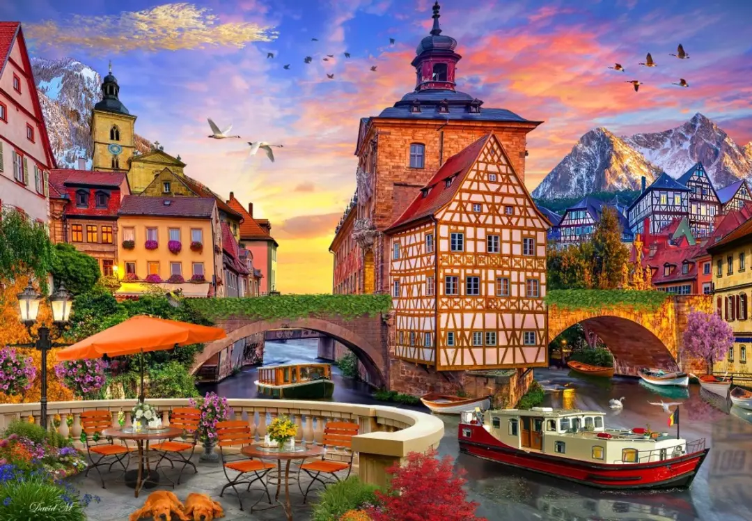 Bluebird Puzzle legpuzzel Old City Hall Bamberg Duitsland