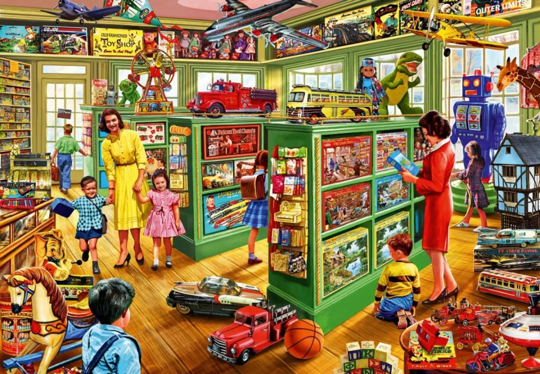 Bluebird Puzzle legpuzzel Toy Shop Interiors