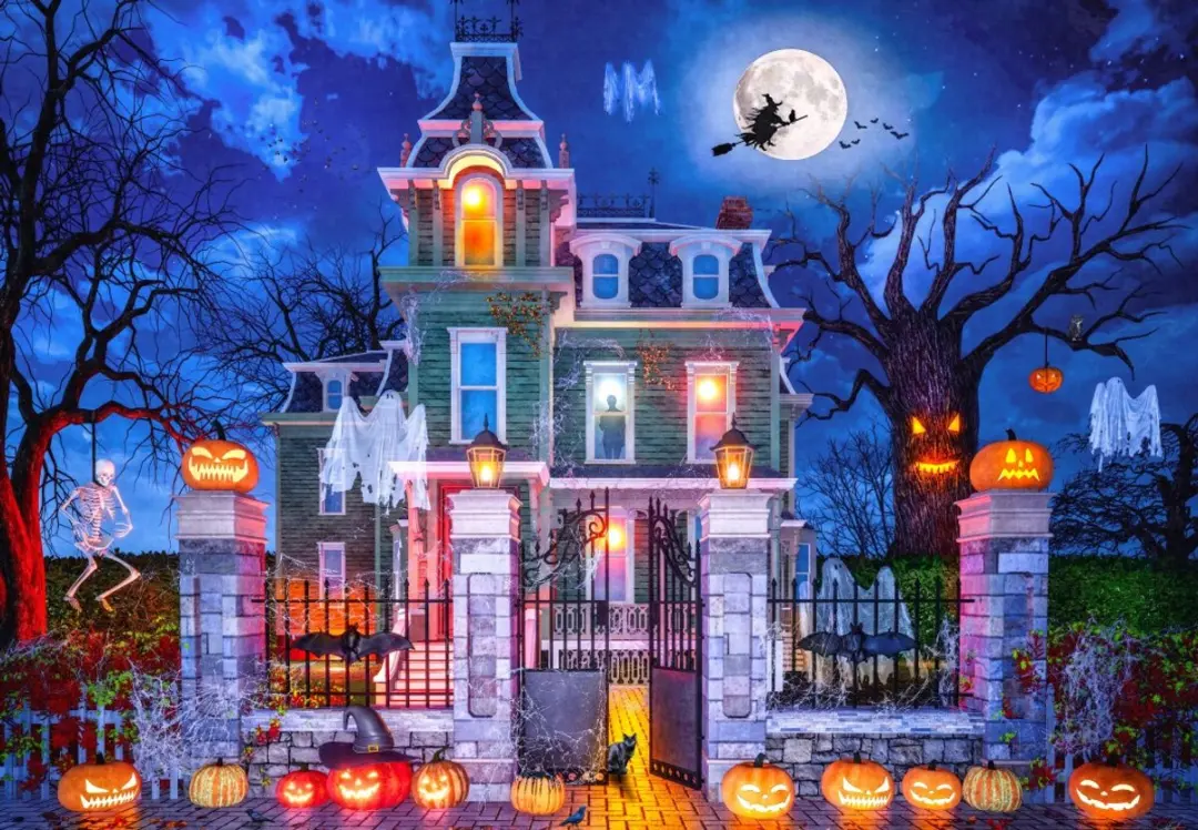 Bluebird Puzzle legpuzzel The Halloween House