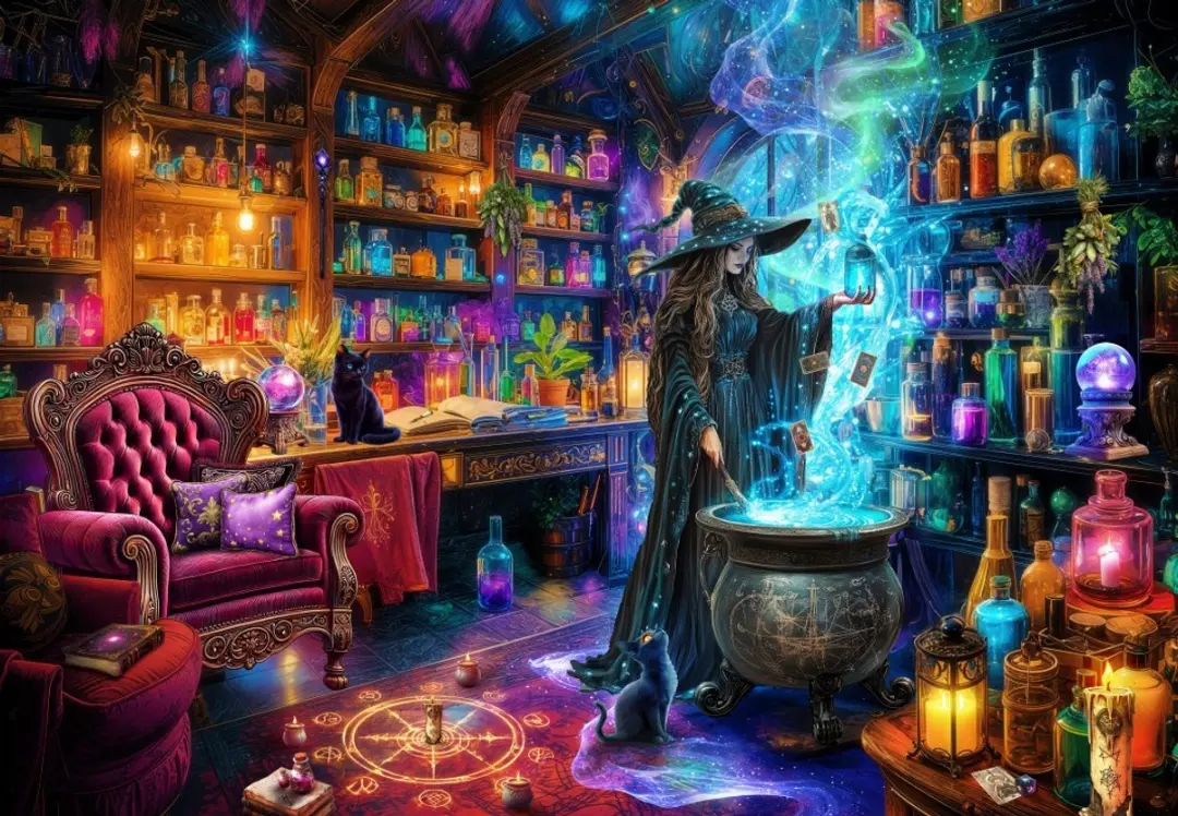 Bluebird Puzzle legpuzzel The Witch's Lair