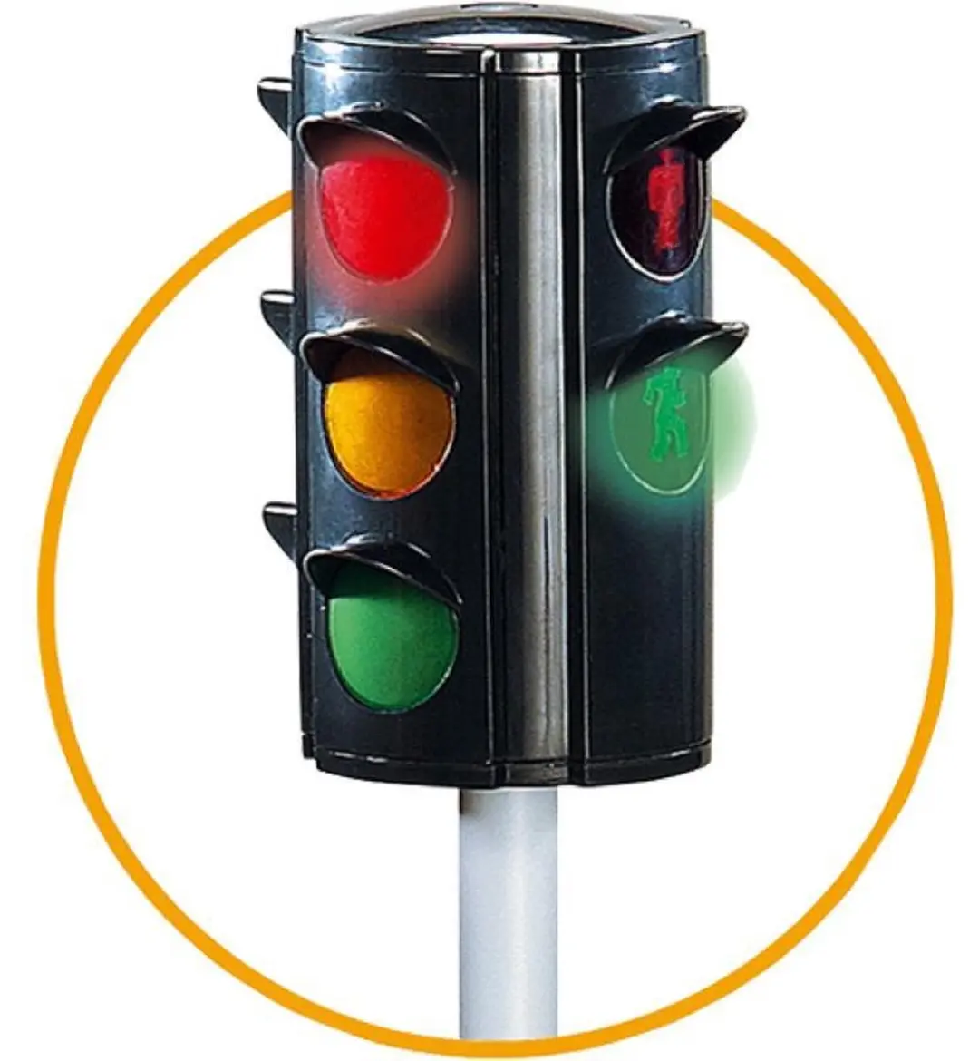 BIG Verkeerslicht - 71cm hoog - Automatische lichten - afbeelding 4 van 6