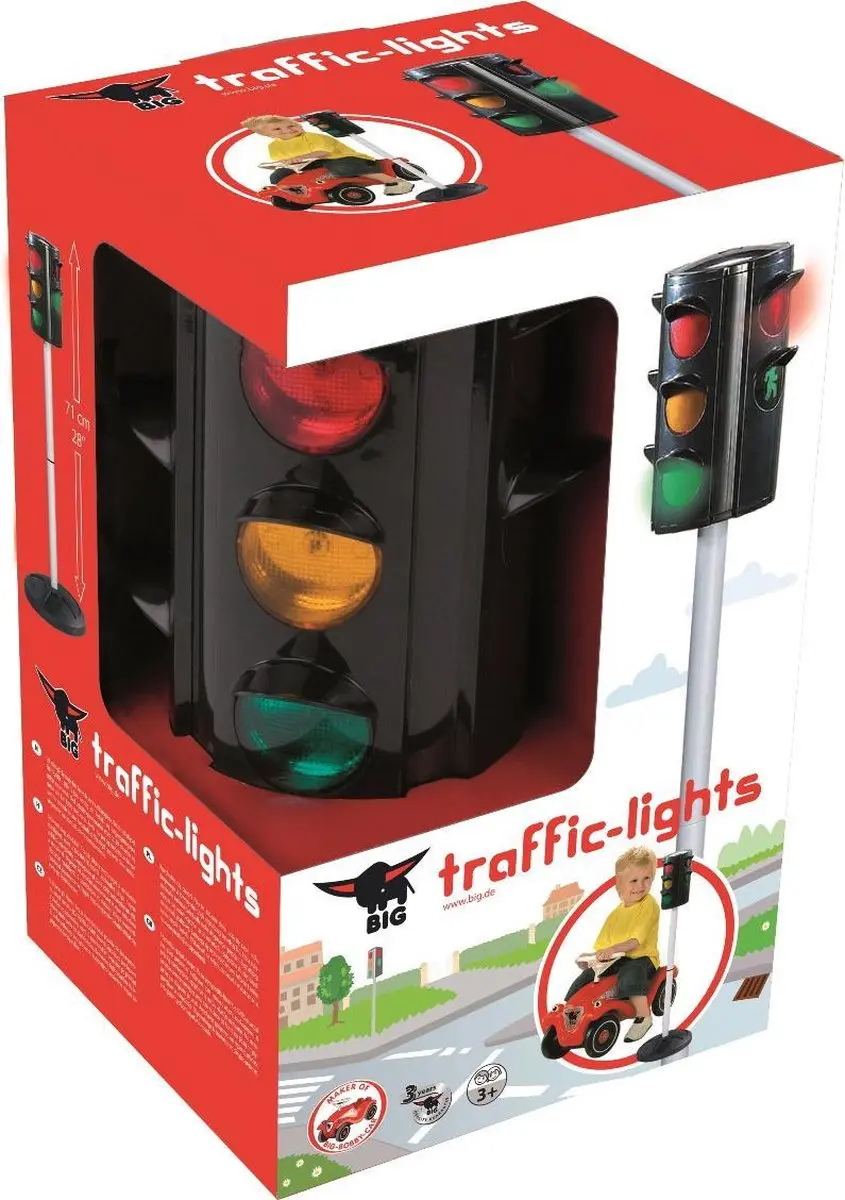 BIG Verkeerslicht - 71cm hoog - Automatische lichten - afbeelding 6 van 6