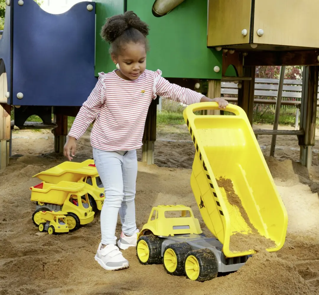 BIG Power Worker Mega Truck Kiepwagen 800054820 - Geel/Zwart