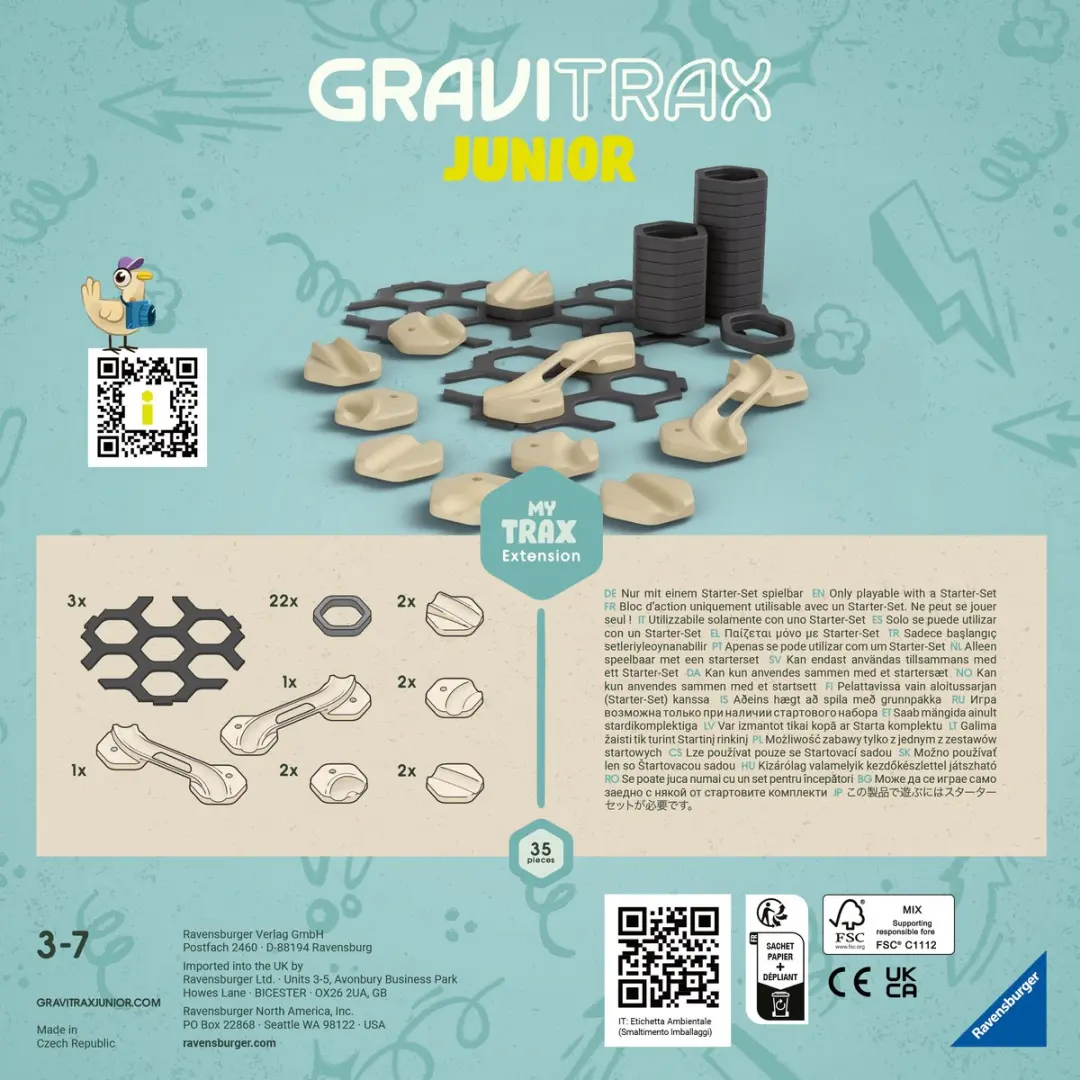 GraviTrax Junior Extension My Trax - Knikkerbaan - 182 Onderdelen - afbeelding 4 van 6