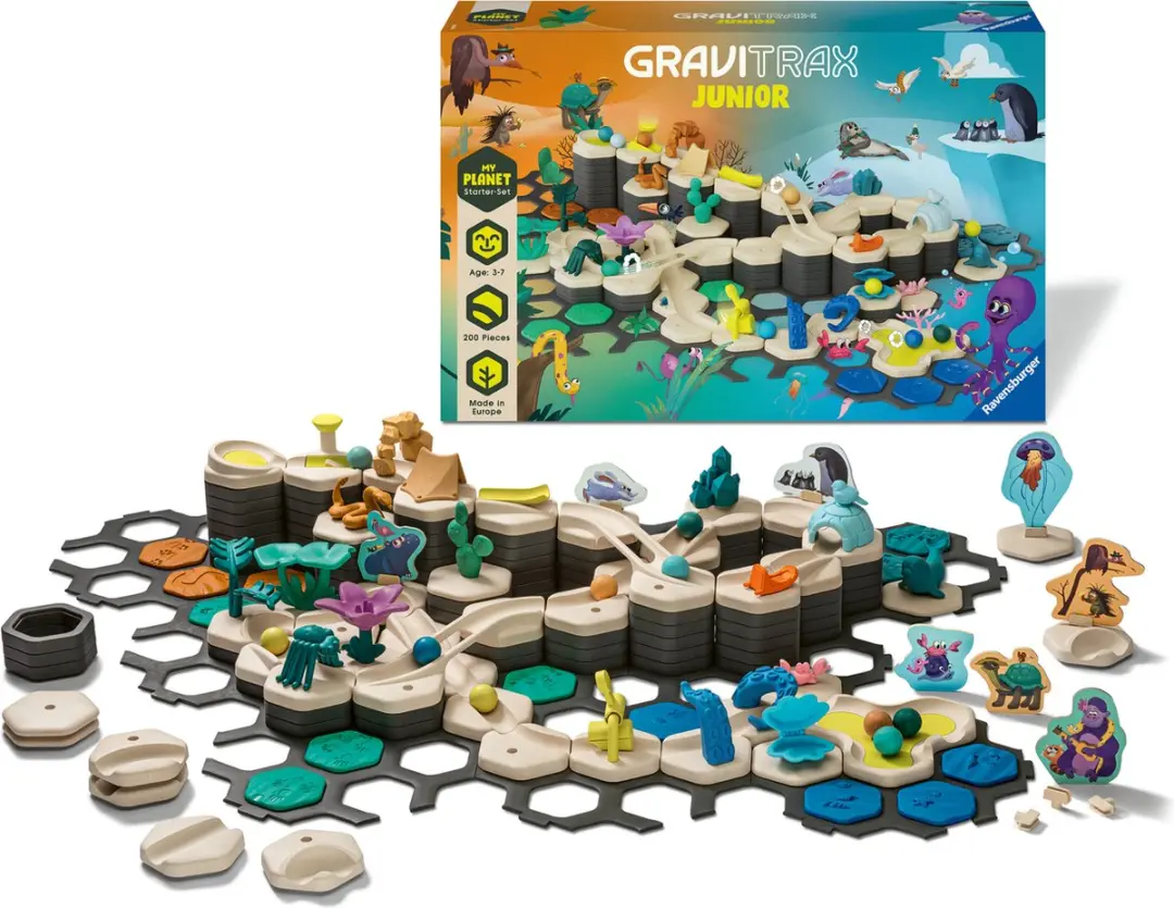 GraviTrax Junior Starter-Set My World Knikkerbaan - 182 Onderdelen - afbeelding 5 van 6