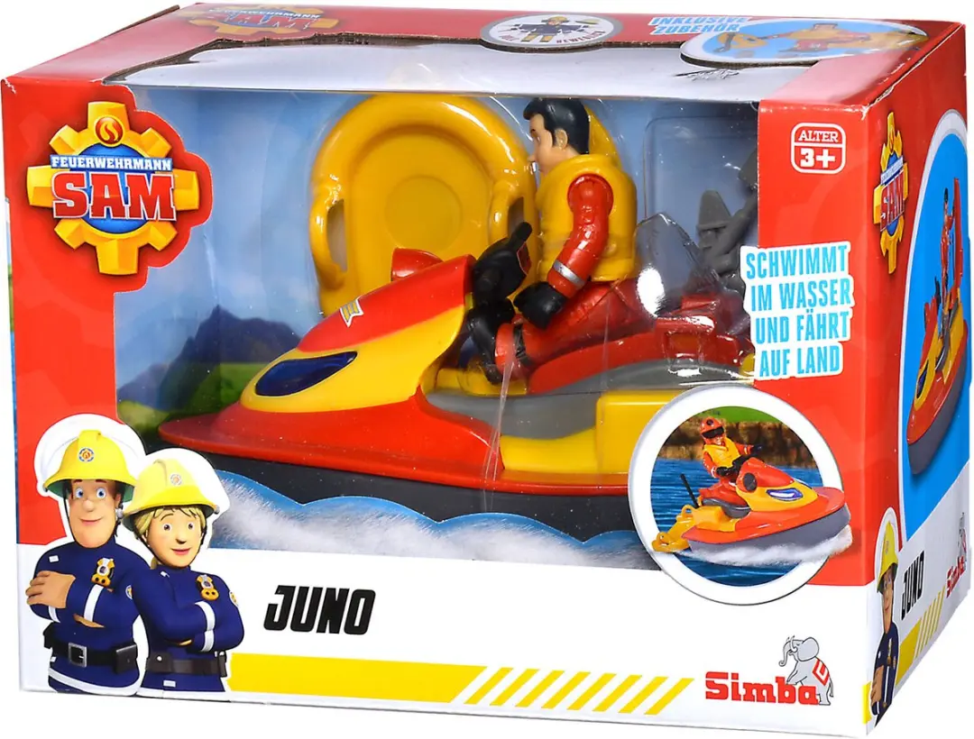 Simba Toys Sam Juno Jet Ski - Zwart/Grijs/Oranje/Geel - afbeelding 2 van 6