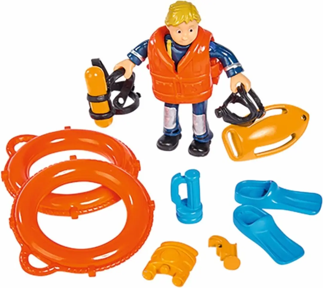Simba Brandweerman Sam Neptune Boot - Speelgoedvoertuig Rood - afbeelding 4 van 6