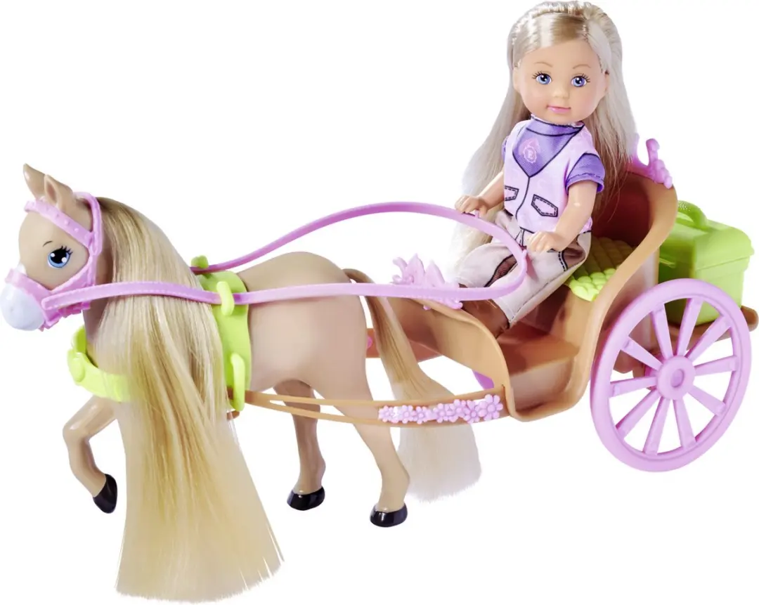 Simba Evi Love Paardenkoets - Roze/Bruin/ Groen - afbeelding 3 van 6