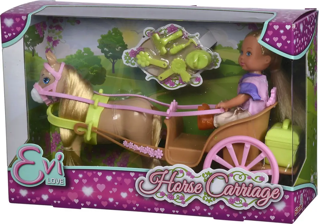 Simba Evi Love Paardenkoets - Roze/Bruin/ Groen - afbeelding 4 van 6