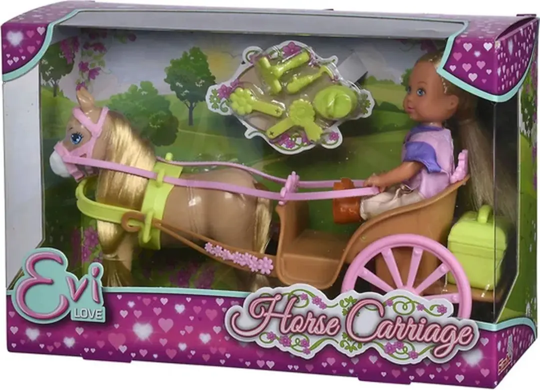 Simba Evi Love Paardenkoets - Roze/Bruin/ Groen - afbeelding 5 van 6