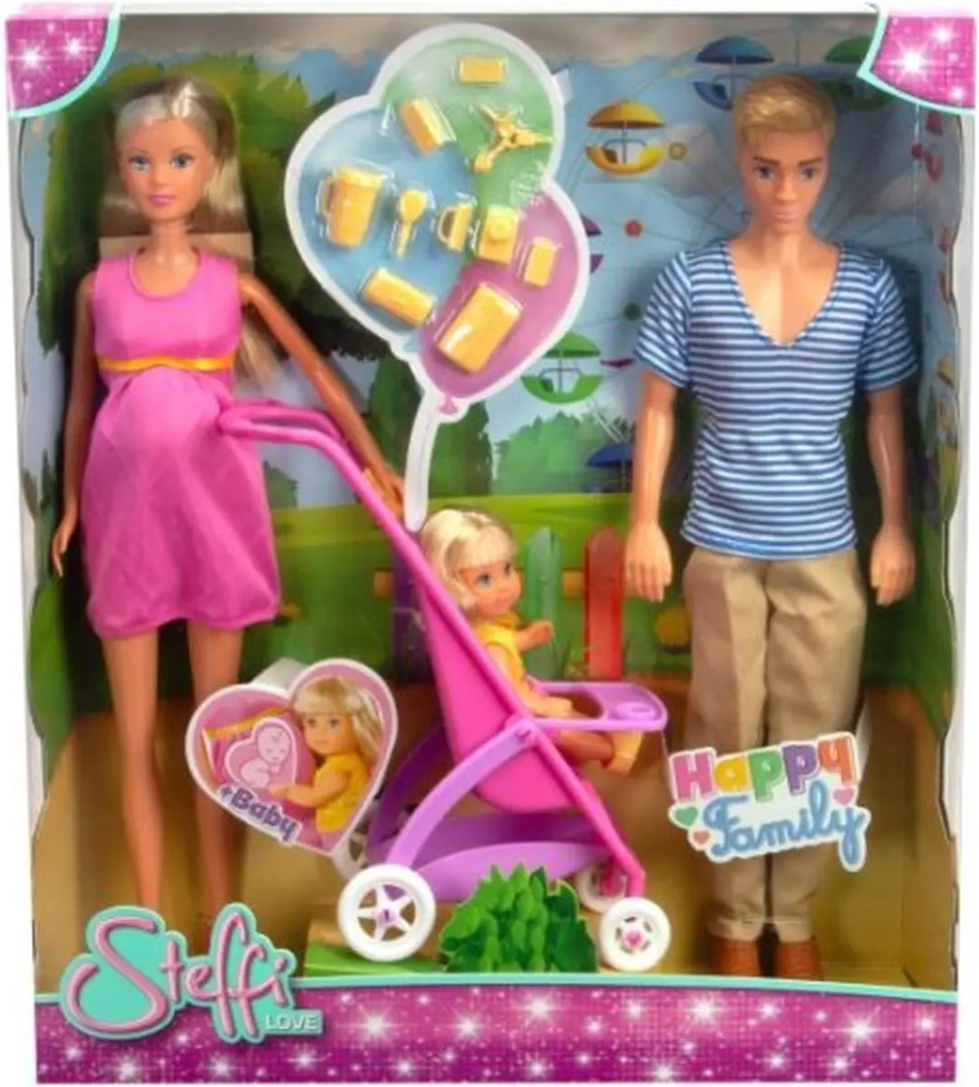 Simba Steffi Love Happy Family Pop - Roze - afbeelding 4 van 6