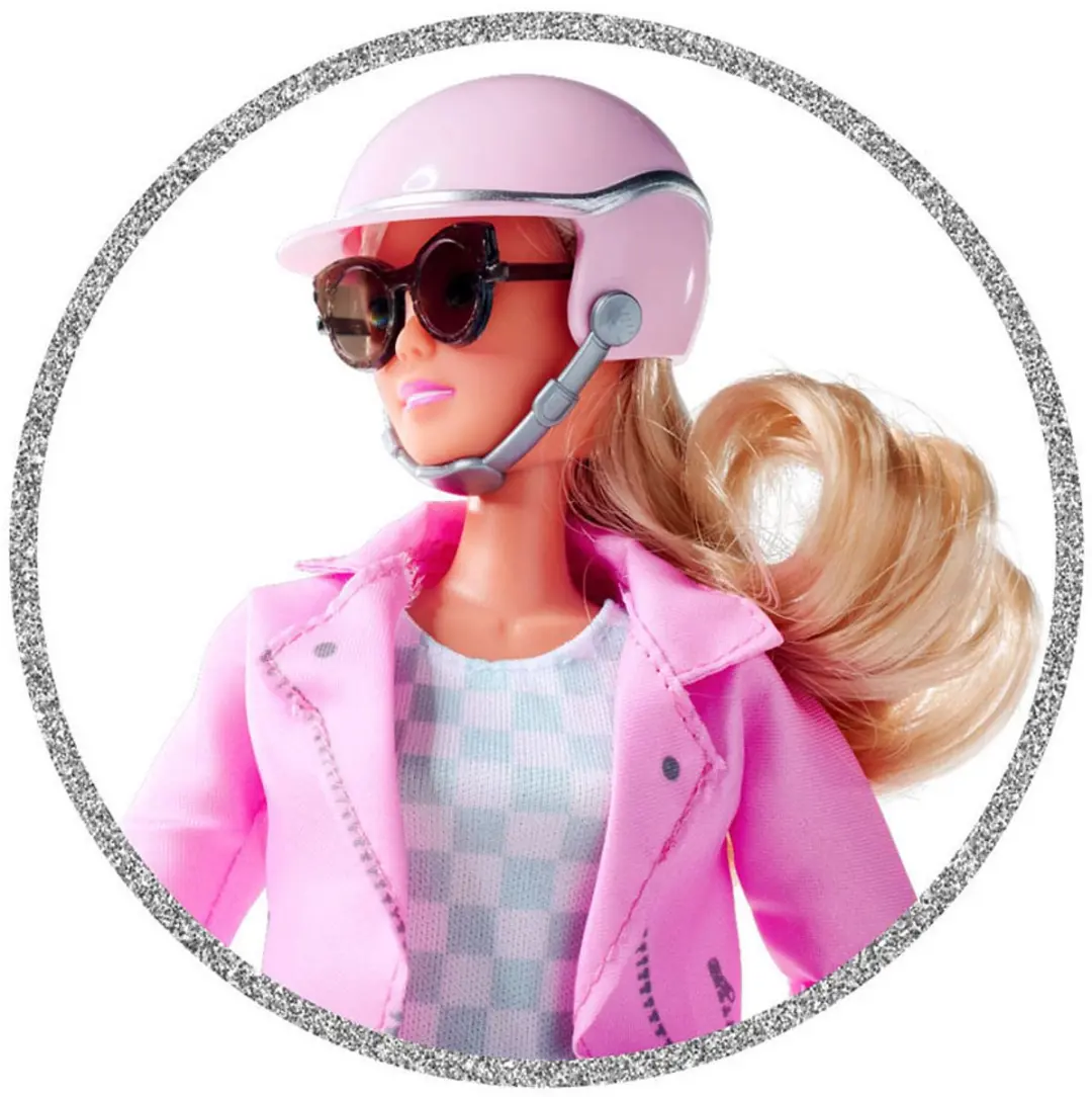 Simba Steffi met Scooter Speelfiguur - Meerkleurig