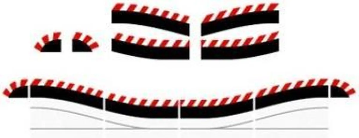 Carrera DIGITAL Randstrookset CAR20020603 - 6 Stuks - Multi