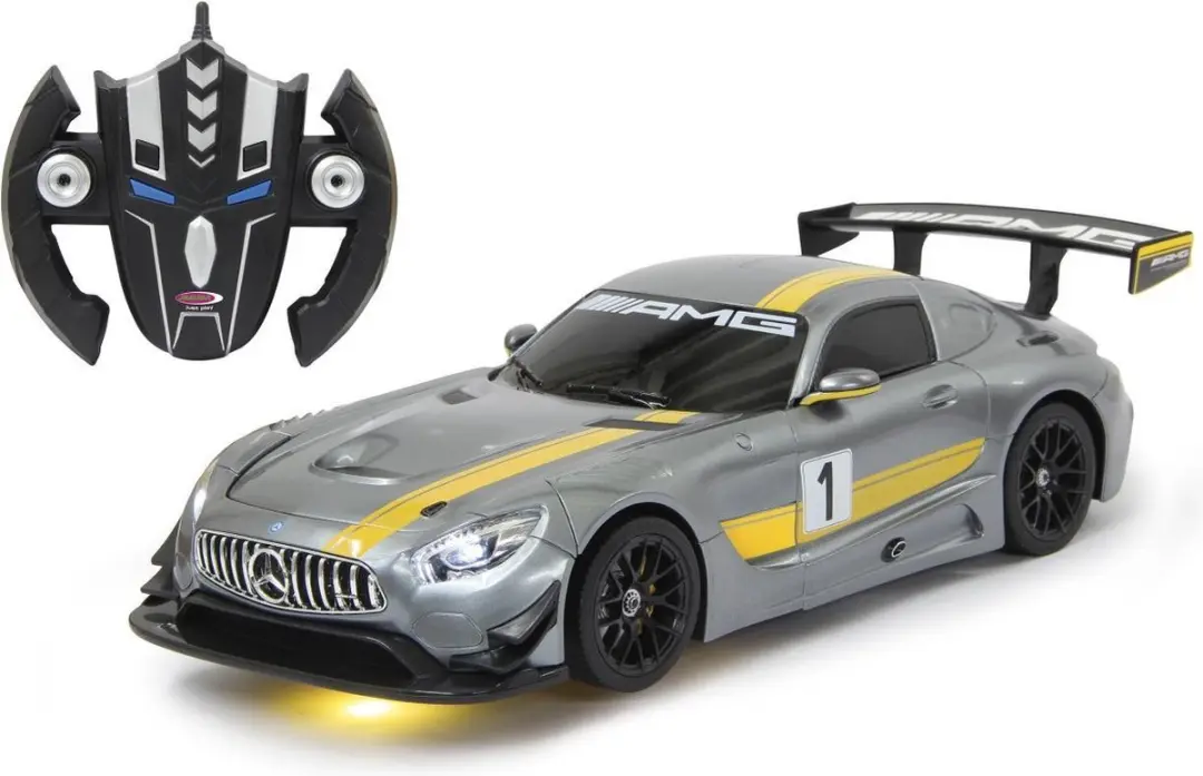 Jamara Mercedes AMG GT3 RC Raceauto Transformer 1:14 - Grijs - afbeelding 4 van 6