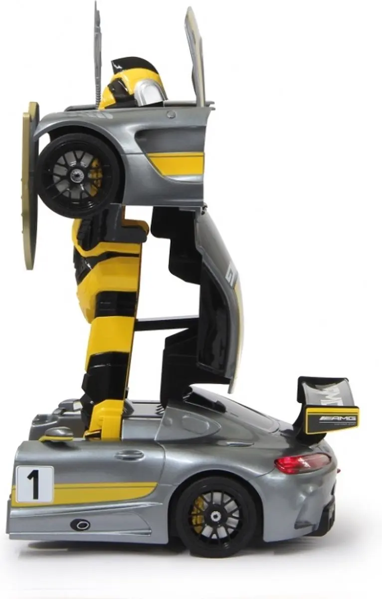 Jamara Mercedes AMG GT3 RC Raceauto Transformer 1:14 - Grijs - afbeelding 6 van 6