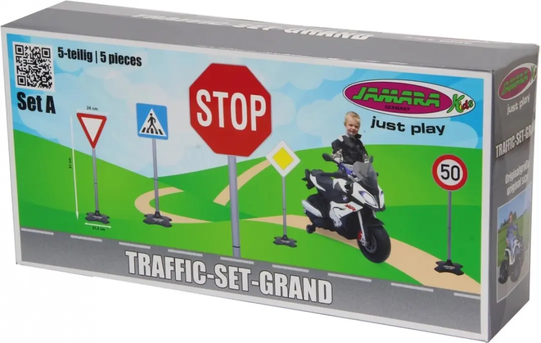 Jamara Verkeersborden Set JAM460257 - 5 Stuks - 81x21,5cm - Multi - afbeelding 5 van 6