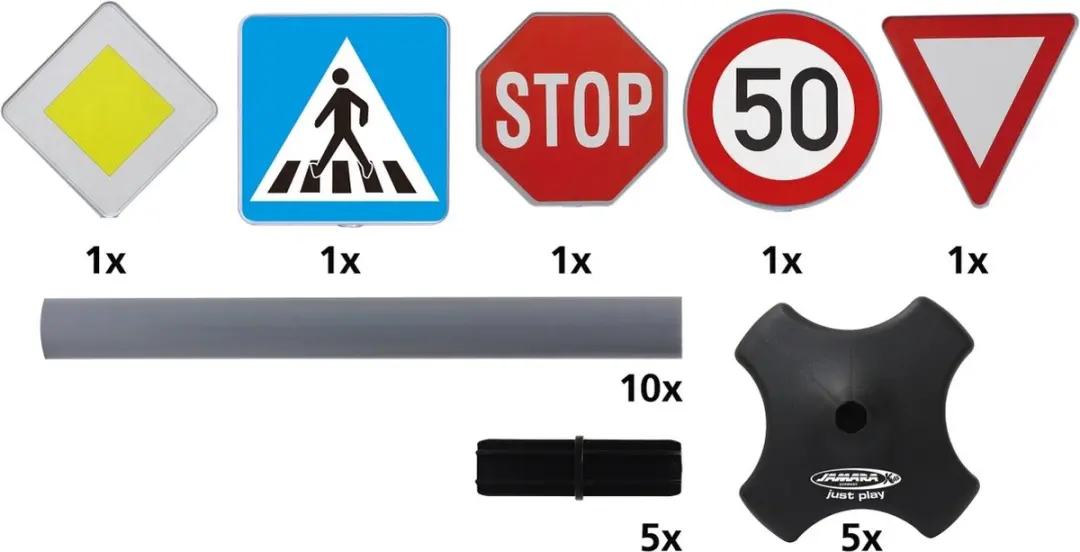 Jamara Verkeersborden Set JAM460257 - 5 Stuks - 81x21,5cm - Multi - afbeelding 6 van 6