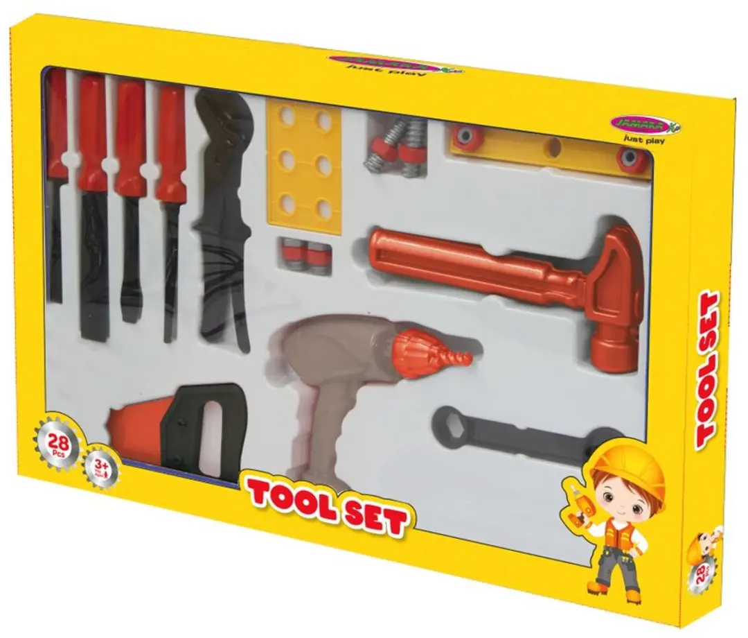 Jamara Toolkids Gereedschapset 25-delig - Rood/Zwart