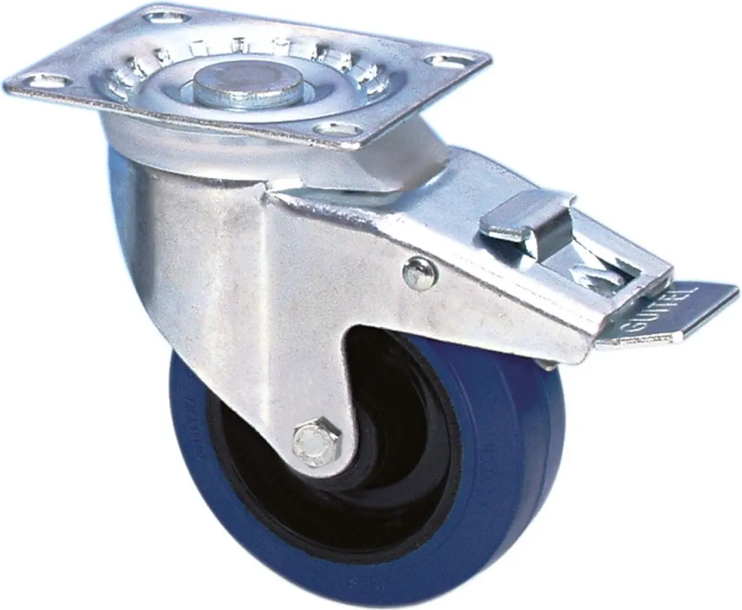 Adam Hall 37024 Lenkrolle 100mm BLUE gebremst