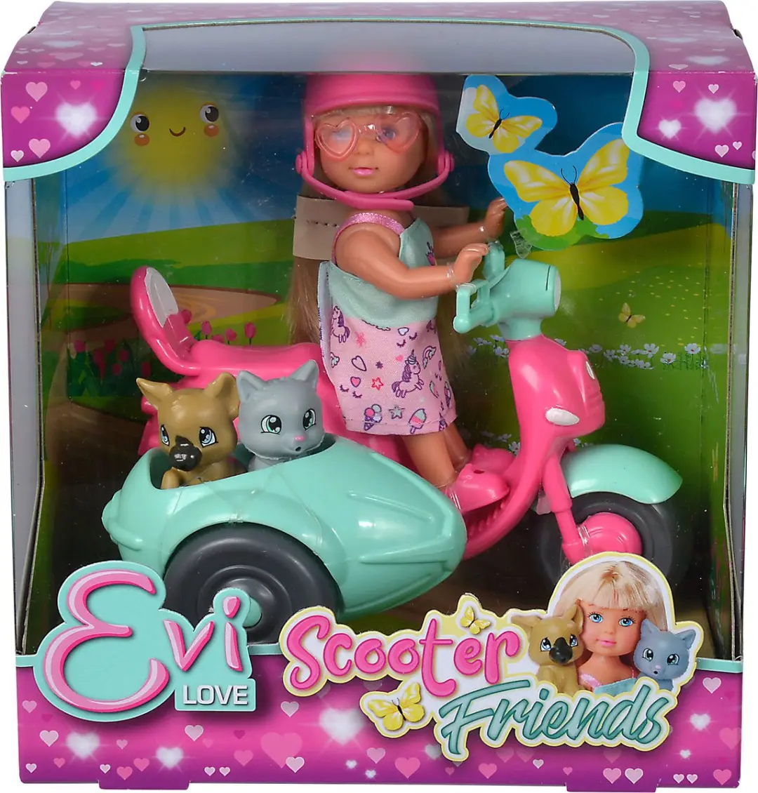 Simba Evi Love Scooter Friends - Meerkleurig - afbeelding 3 van 6