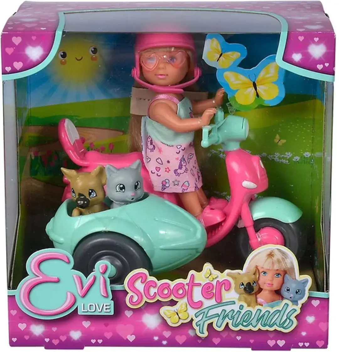 Simba Evi Love Scooter Friends - Meerkleurig - afbeelding 5 van 6