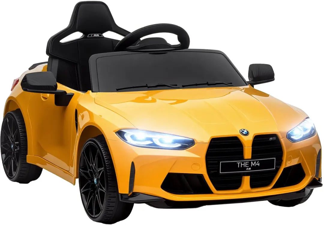 AIYAPLAY Elektrische kinderauto Kunststof, Metaal 108L x 69,5B x 51H cm Geel
