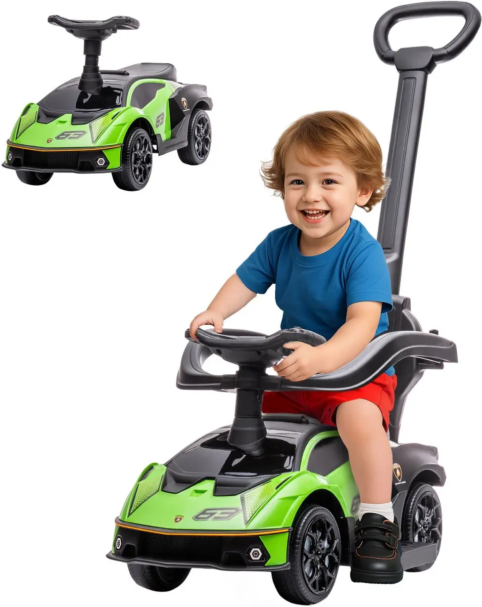 AIYAPLAY Ride-on Sliding Car-Kunststoff, Metall-86,5L x 40B x 89,5H cm-Grün