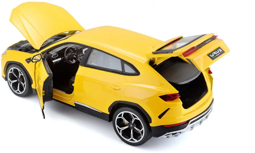 Bburago Lamborghini Urus 1:18 Loopauto - Geel - afbeelding 2 van 6