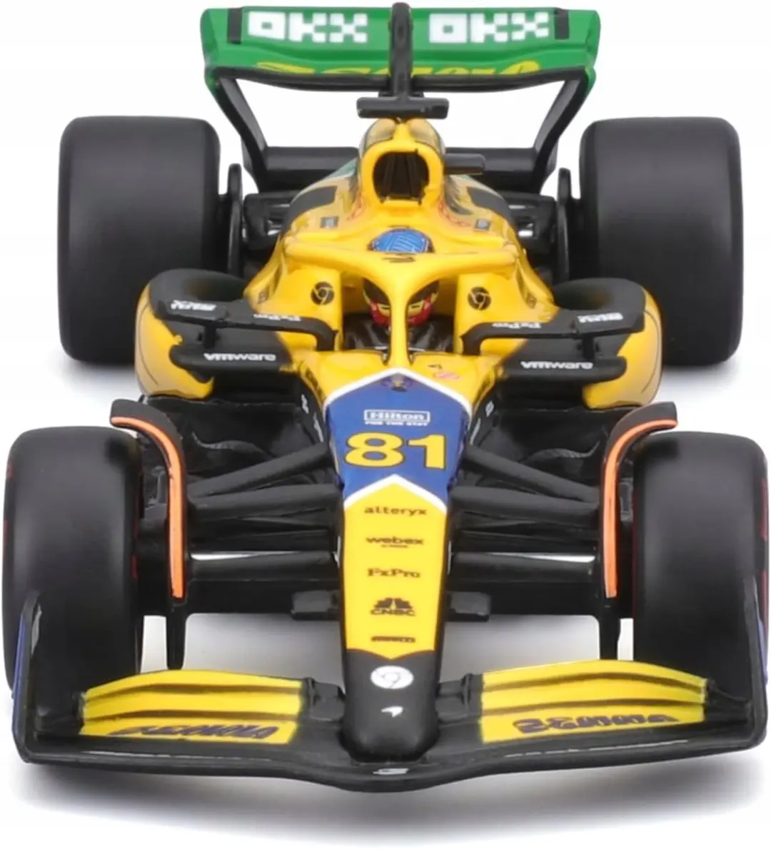 Bburago F1 McLaren MCL38 2024 Modelauto - Norris/Senna Livery - afbeelding 4 van 5