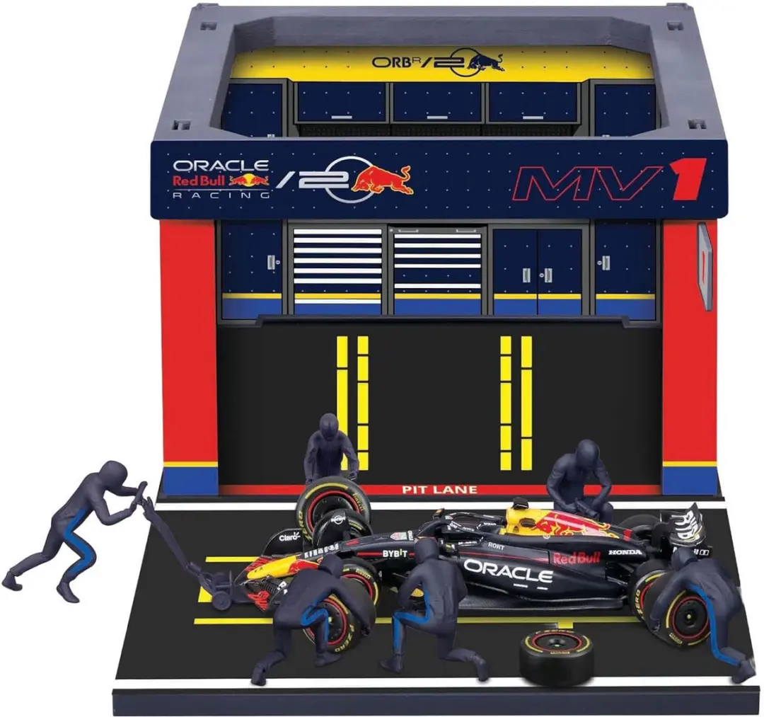 Burago Red Bull Pit Pass met Max Verstappen