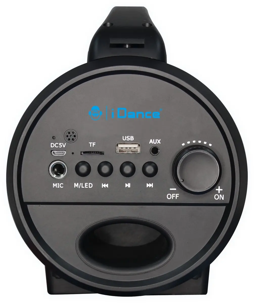 iDance CYCLONE400 Karaoke Set - Bluetooth Speaker met LED - 1 Microfoon