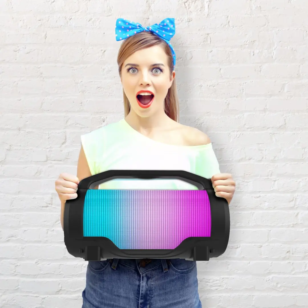 iDance CYCLONE400 Karaoke Set - Bluetooth Speaker met LED - 1 Microfoon - afbeelding 6 van 6