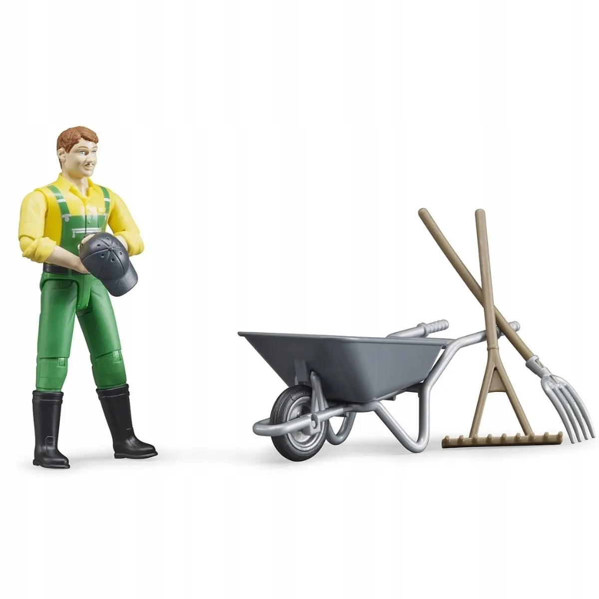 Bruder Boer met Kruiwagen Speelgoed - 1:16