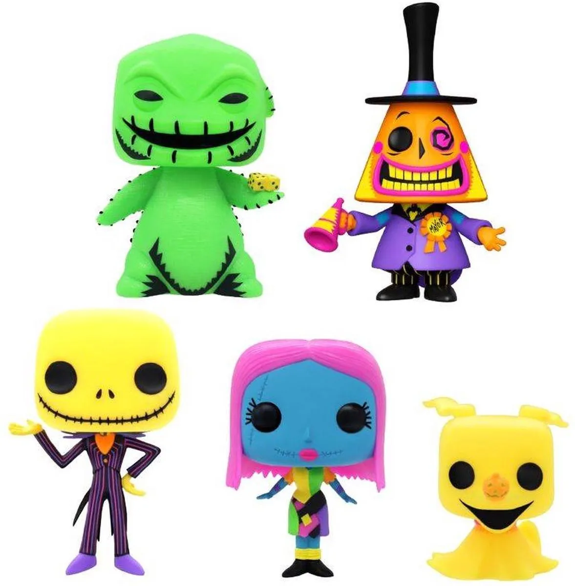 Funko Pop! 5-Pack Disney The Nightmare Before Christmas - Jack Skellington/Mayor/Oogie Boogie/Sally/Zero - 77533