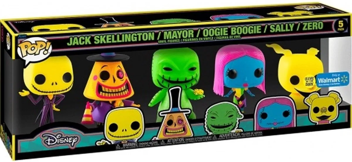 Funko Pop! 5-Pack Disney The Nightmare Before Christmas - Jack Skellington/Mayor/Oogie Boogie/Sally/Zero - 77533