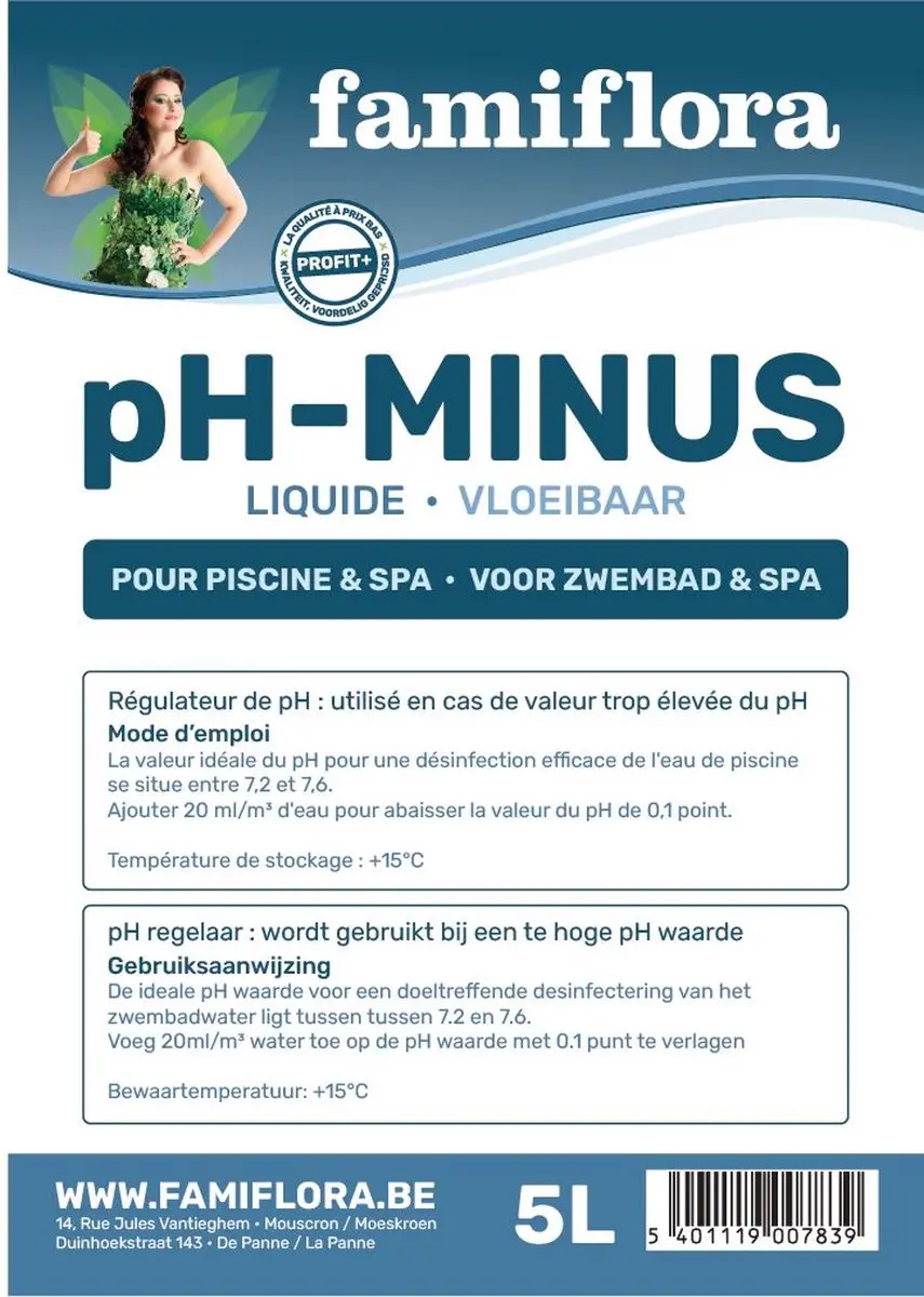 Famiflora pH Down Vloeibaar 5L